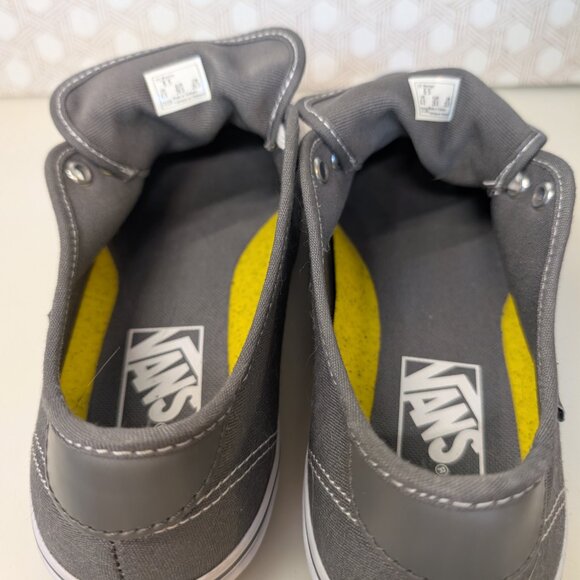 Vans Off The Wall Ortholite Sneakers Women's Size 8.5 Grey 721356 Lace Up Canvas - Picture 10 of 12